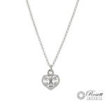 Cadena De Plata Rolo Dije Corazon Bombe 48Cm Mosqueton 4,7Gr