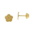 Topos De Oro Para Mujer 18K Flor Con Estrellas Ancho 7Mm