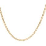 Cadena De Oro Para Mujer 18K Escalera Invertida Gruesa