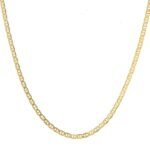 Cadena De Oro Para Mujer 18K Escalera Invertida Delgada