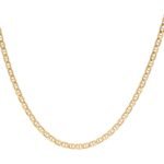 Cadena De Oro De 18K Escalera Invertida Delgada