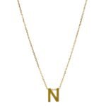 La Cadena De Oro Con Dije Letra Es Una Joya Personalizada Y Elegante. Brindándote La Oportunidad De Expresar Tu Autenticidad De Forma Única.