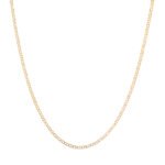 Cadena Tejido Escalera Plana 18K Ancho 1Mm