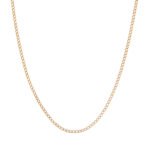 Cadena Tejido Hueco Oro 18K Ancho 1 Mm