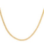 Cadena Tejido Bismark Oro 18K Ancho 1Mm