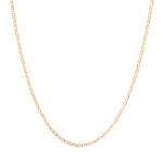 Cadena Tejido Escalera Oro 18K Ancho 1Mm