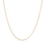 Cadena Tejido Plano 18K 2Mm