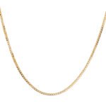 Cadena Tejido Cajón Oro 18K Ancho 1Mm