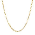 Cadena Tejido Eslabón Invertido 18K 2Mm