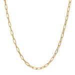 Cadena Tejido Rollon Oro 18K Ancho 1Mm