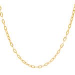 Cadena Tejido Eslabón Seguido Diamantada Oro 18K Ancho 2Mm