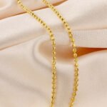 Cadena Militar Diamantada Oro 18K Ref-Cun434 Ancho 2Mm