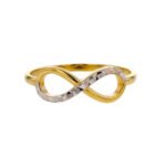 Anillo De Oro 18K Infinito 1.61gr / Talla 6 - Image 2