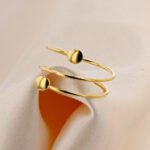 Anillo De Oro 18K Expandible 1.61gr / Talla 6