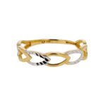Anillo De Oro 18K Pétalos 1.13gr / Talla 6.5 - Imagen 2