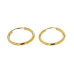 Aretes De Oro 18K Candongas - Image 2