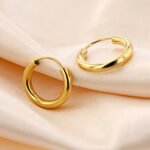 Aretes De Oro 18K Candongas