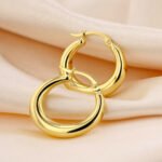 Aretes De Oro 18K Candongas