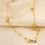 Gargantilla De Oro 18K Eslabones Y Esferas