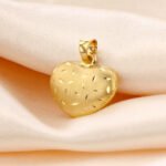 Dije De Oro 18K Corazón Diamantado