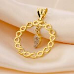 Dije De Oro 18K Infinitos Y Ala