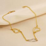 Pulsera De Oro 18K Corazones