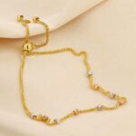 Pulsera De Oro 18K Con Esferas