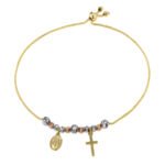 Pulsera De Oro 18K Con Esferas Y Dijes - Image 2