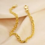 Pulsera De Oro 18K Lazo