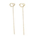 Aretes De Oro 18K Corazones - Image 2
