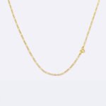 Cadena De Oro 18K Eslabón 3X1 Sesgado. Ancho 2Mm - Imagen 2