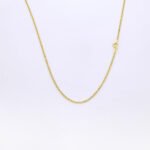 Cadena De Oro 18K Eslabón 1X1. Ancho 1Mm - Imagen 2