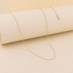 Cadena De Oro 18K Tejido Singapur. Ancho 1Mm