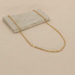 Cadena De Oro 18K Tejido Lazo. Ancho 2Mm