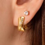 Topos Canasta Oro 18K Con Piedras Blancas - Image 3