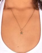 Dije De Oro 18k Estrella- Ancho Frontal 1cm MN-VZAD061