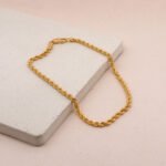 Pulsera De Oro 18k Lazo. Ancho 2mm
