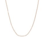 Cadena De Oro Rosado 18k- Ancho Frontal 2mm - Imagen 2