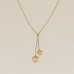 Gargantilla De Oro 18k Corazones- Ancho Frontal 8mm