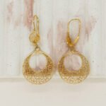 Aretes De Oro 18k Filigrana 18k- Ancho Frontal 2cm