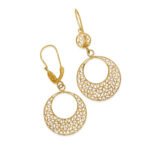 Aretes De Oro 18k Filigrana 18k- Ancho Frontal 2cm - Image 2