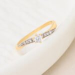 Anillo De Oro 18K Solitario 2.0gr / Talla 8