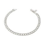 Pulsera de Plata 925 Groumet Mediano 20Cm Cierre Mosqueton 3,3Gr