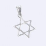 Dije De Plata Dije Estrella De David 1,3 Gr